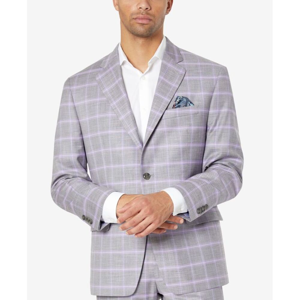 Men's Classic-Fit Patterned Suit Jacket